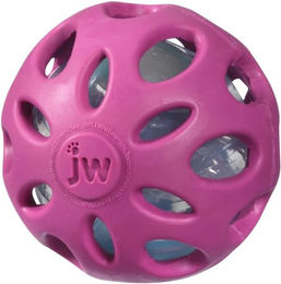 Petmate Crackle Ball Gummiball für Hunde mit Kunststoff-Flaschenherz Größe L - 1 Stk. – Bild 1 von 4