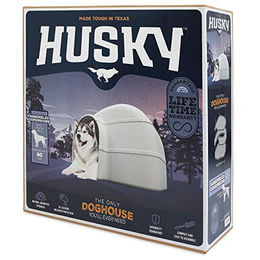 Petmate Husky Hundehütte für große Hunde aus recyceltem Material 85 x 84 x 66 cm – Bild 1 von 4