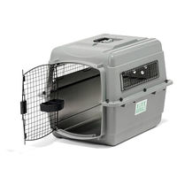 Produktbild von Petmate Transportin Sky Kennel Transportbox aus Kunststoff Grau IATA-zugelassen 71,12 x 52,07 x 54,61 cm