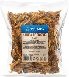 Produktbild von PETMEX Hühnerflügel Kausnack für Hunde Monoprotein ohne Farb- und Aromastoffe 500 g