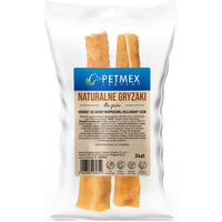 Produktbild von PETMEX Schweinehautkrokotte gerollt 12 cm 2 Stück Monoprotein Kausnack für Hunde