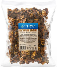 PETMEX Schweineohr Naturkauartikel für Hunde Monoprotein ohne Zusatzstoffe 1kg – Bild 1 von 3