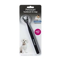 Produktbild von Petosan Doppelköpfige Zahnbürste für kleine Hunde in Größe S - 1 Stk.