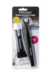 Petosan Zahnpflege-Set für kleine Hunde mit Doppelkopf-Zahnbürste Größe S – Bild 1 von 6