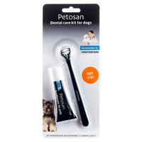 Produktbild von Petosan Zahnpflege-Set für kleine Hunde mit Geflügel-Zahnpasta für alle Altersstufen - 1 Stk.