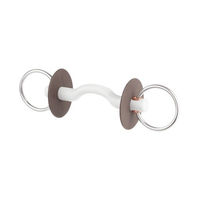 Produktbild von Petrebels Wassertrense mit Zungenbogenstange aus Kunststoff in Weiß mit 6 cm Ring und 120 mm Länge