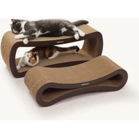 Produktbild von PetRhein Ascent Paw Kratzpappe für Katzen als Kratzbrett in Braun zum Möbelschutz