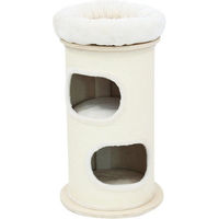Produktbild von PetRhein Kratztonne Bamboo Tower aus Bambus für Katzen in Beige und Weiß