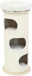 PetRhein Kratztonne Bamboo Tower aus Bambus in Beige für Katzen – Bild 1 von 3