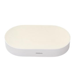 PetRhein Zen Paw Kratzbrett und Katzenbett XL aus Kratzpappe mit wasserfester Basis in Weiß 63x35cm – Bild 1 von 7