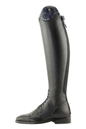 Petrie Reitstiefel Luca Leder Schwarz Blau Croco Unisex – Bild 1 von 1