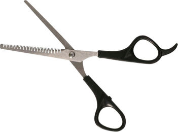 Pets Collection Haarschere aus Edelstahl und Kunststoff für Hunde und Katzen mit 18 cm für feines Fell – Bild 1 von 1