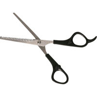 Produktbild von Pets Collection Haarschere aus Edelstahl und Kunststoff für Hunde und Katzen mit 18 cm für feines Fell