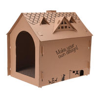 Produktbild von Pets Collection Katzenhaus aus Karton in Braun 44x48x36 cm