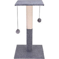 Produktbild von Pets Collection Kratzbaum für Katzen in Grau mit Pompons 60 cm