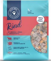 Produktbild von Pets Deli BARF Rind für Hunde Adult Getreidefrei und Ohne Zucker 5er Pack 400g - 5 x 400 g