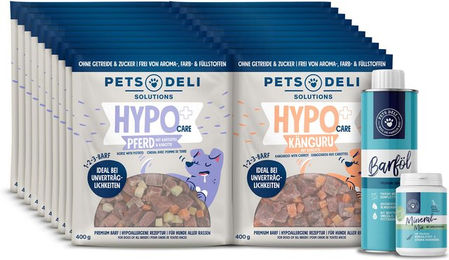 Produktbild von Pets Deli BARF Vorratspaket Sensitive für Hunde hypoallergen mit Öl und Mineral-Mix 20x400g - 20 x 400 g