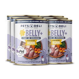 Pets Deli Belly+ Hund Nassfutter Huhn mit Quinoa und Süßkartoffel für sensible Verdauung, glutenfrei und ohne Zucker, 6x400g - 6 x 400 g – Bild 1 von 3