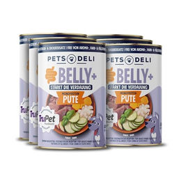 Pets Deli Belly+ Hund Nassfutter Pute mit Süßkartoffel und Zucchini für sensible Verdauung, 6x800g – Bild 1 von 3