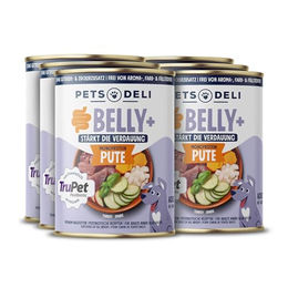 Pets Deli Belly+ Hund Nassfutter Pute mit Süßkartoffel und Zucchini für sensible Verdauung, Adult, 6x400g – Bild 1 von 4