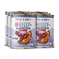 Produktbild von Pets Deli Belly+ Hund Nassfutter Rind mit Kürbis und Artischocke für sensible Verdauung, 6x400g - 6 x 400 g