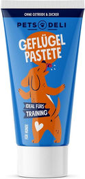 Produktbild von Pets Deli Belohnungssnack Geflügelpastete mit Ente für Senioren Hunde mit hohem Fleischanteil 4x75g