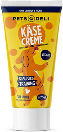 Produktbild von Pets Deli Belohnungssnack Käsecreme mit Ente für Hunde Junior mit hohem Fleischanteil 75g