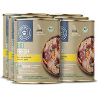 Produktbild von Pets Deli Bio Hund Nassfutter Huhn und Lamm Hypoallergen Getreidefrei Senior 400g 6er Pack - 6 x 400 g