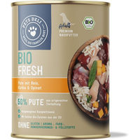 Produktbild von Pets Deli Bio Nassfutter für Hunde Senior Pute und Lamm getreidefrei und hypoallergen 400g Dose - 400 g