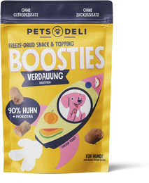 Produktbild von Pets Deli Boosties Verdauungssnack Huhn Monoprotein für Senior Hunde 40g