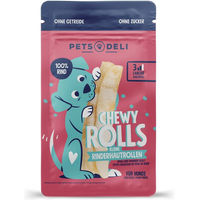 Produktbild von Pets Deli Chewy Rolls Rinderhautrollen für Hunde Junior Monoprotein Naturkauartikel 90g - 90 g