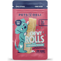 Produktbild von Pets Deli Chewy Rolls Rinderhautrollen für Hunde Senior Monoprotein ohne Farb- und Aromastoffe 5 x 2 Stück - 5 x 2 Stk.