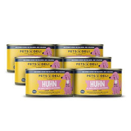 Pets Deli Classic Hunde Nassfutter Huhn für Adult, glutenfrei und ohne Zucker, 6x200g - 6 x 200 g – Bild 1 von 2