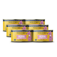 Produktbild von Pets Deli Classic Hunde Nassfutter Huhn für Adult, glutenfrei und ohne Zucker, 6x200g - 6 x 200 g