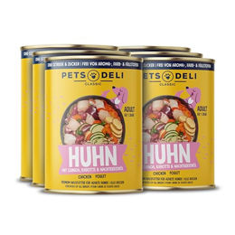 Pets Deli Classic Hunde Nassfutter Huhn für Adult, glutenfrei und ohne Zucker, 6x400g - 6 x 400 g – Bild 1 von 1