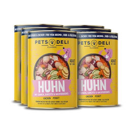 Pets Deli Classic Hunde Nassfutter Huhn für Adult, glutenfrei und ohne Zucker, 6x800g - 6 x 800 g – Bild 1 von 1