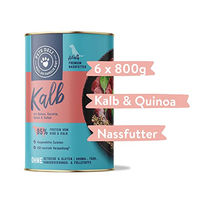 Produktbild von Pets Deli Classic Hunde Nassfutter Kalb und Rind, getreidefrei, hoher Fleischanteil, ohne Zucker, 6x800g - 6 x 800 g