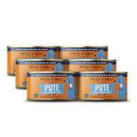 Produktbild von Pets Deli Classic Hunde Nassfutter Pute für Adult, getreidefrei und ohne Zucker, 6x200g - 6 x 200 g
