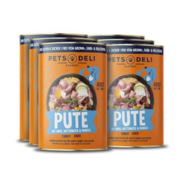 Pets Deli Classic Hunde Nassfutter Pute für Adult, getreidefrei und ohne Zucker, 6x800g - 6 x 800 g – Bild 1 von 3