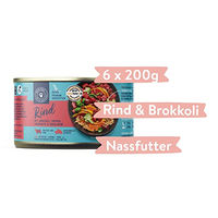Produktbild von Pets Deli Classic Hunde Nassfutter Rind Getreidefrei Ohne Zucker 6x200g - 6 x 200 g