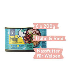 Pets Deli Classic Junior Welpen Nassfutter Huhn & Rind mit Amaranth, getreidefrei, glutenfrei und ohne Zucker, 6x200g - 6 x 200 g – Bild 1 von 4