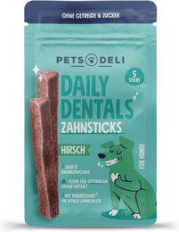 Produktbild von Pets Deli Daily Dentals Zahnpflege-Snack Hirsch für Hunde hypoallergen und monoprotein 70g - 70 g