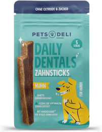 Produktbild von Pets Deli Daily Dentals Zahnpflege-Sticks Huhn für Hunde mit hohem Fleischanteil und Monoprotein 70g - 70 g