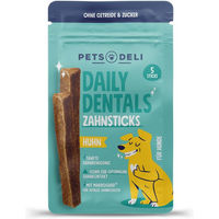 Produktbild von Pets Deli Daily Dentals Zahnpflege-Sticks Huhn für Hunde mit hohem Fleischanteil und Monoprotein 70g - 70 g