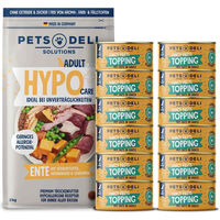 Produktbild von Pets Deli Fancy Filet Topping Ente Probierpaket für Hunde Senior 2840g - 2840 g