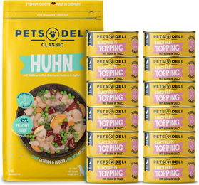Produktbild von Pets Deli Fancy Filet Topping Huhn Probierpaket für Senior Hunde 2840g - 2840 g