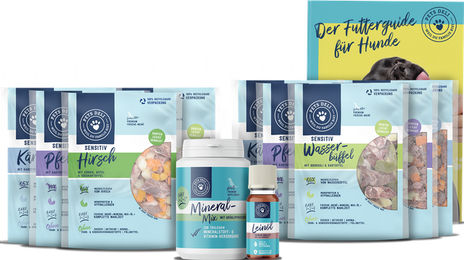 Produktbild von Pets Deli Frische-Menü Kennenlernbox Sensitiv für Hunde mit Hirsch und Büffel Hypoallergen 1860g - 1860 g