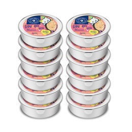 Produktbild von Pets Deli Getreidefreies Kitten Nassfutter Lachs und Huhn in Sauce 12 x 85g - 12 x 85 g