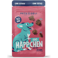 Produktbild von Pets Deli Hundesnack Häppchen Rind Monoprotein mit hohem Fleischanteil 5 x 90g - 5 x 90 g