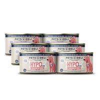 Produktbild von Pets Deli Hypo Care Hunde Nassfutter Kaninchen mit Kürbis und Leinöl für adulte Hunde, getreidefrei, 6x200g